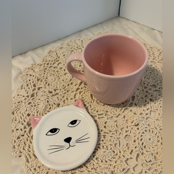 Pink Mug and Cat Coaster - Picture 3 of 8